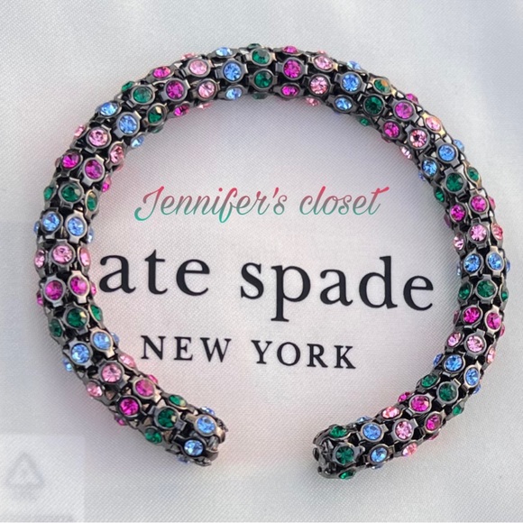 Kate Spade New York Multicolored Crystal Cuff Bracelet - Picture 7 of 7